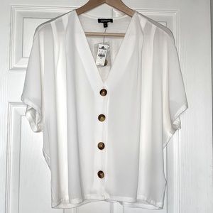 Button Front Blouse